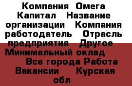 Компания «Омега Капитал › Название организации ­ Компания-работодатель › Отрасль предприятия ­ Другое › Минимальный оклад ­ 40 000 - Все города Работа » Вакансии   . Курская обл.